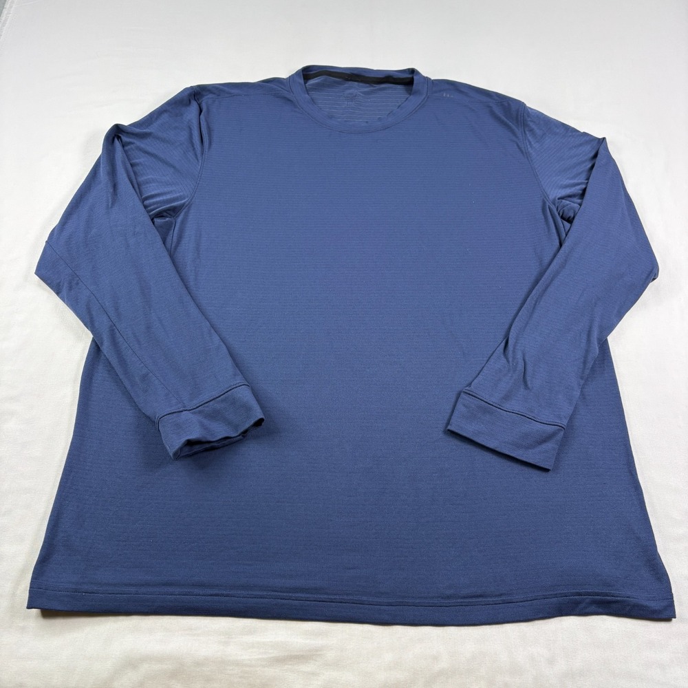 Lululemon Drysense Shirt Mens XL Blue Long Sleeve Gym Performance Athleisure